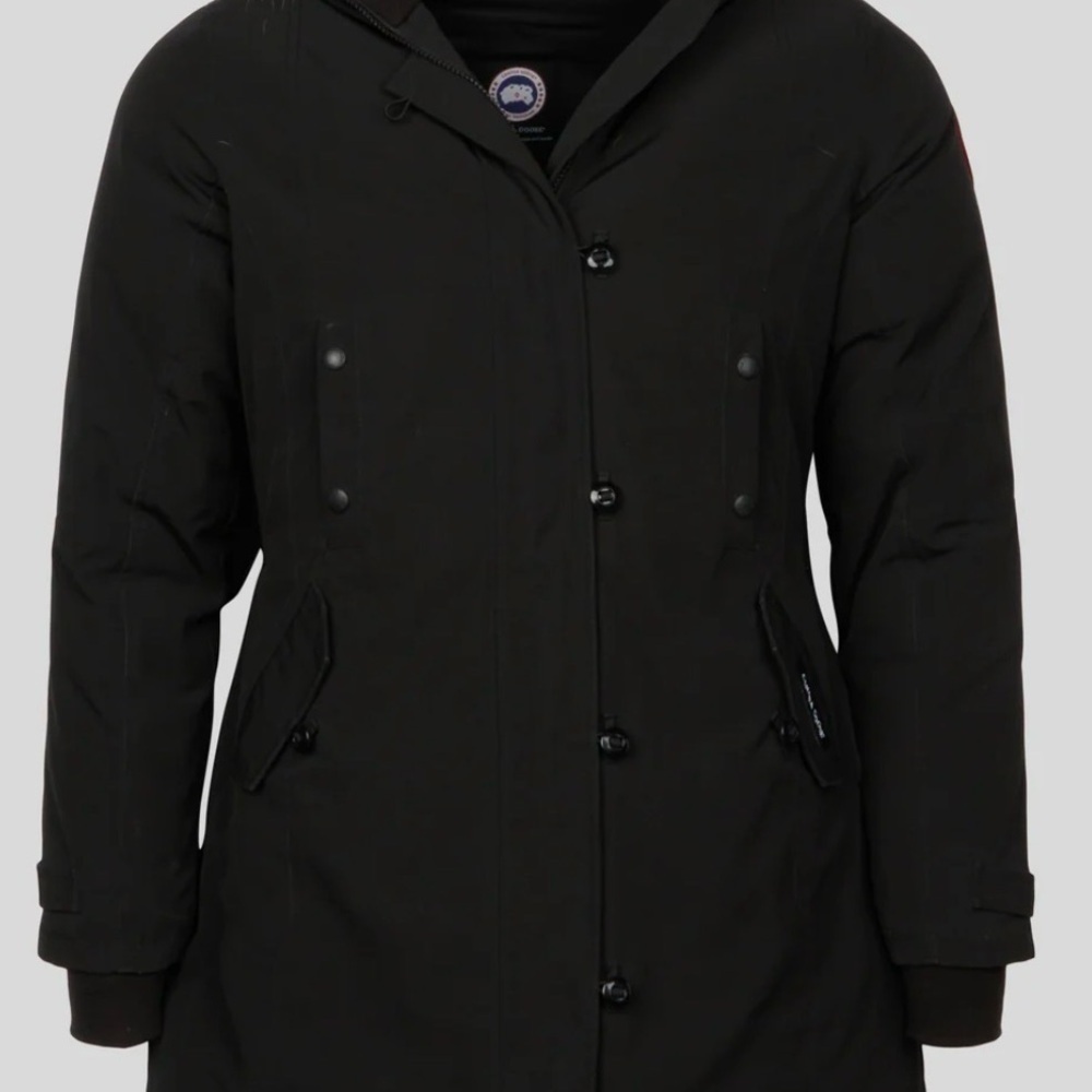 Canada Goose Kensington Parka Black Jacket with Logo Patch - Picture 3 of 15